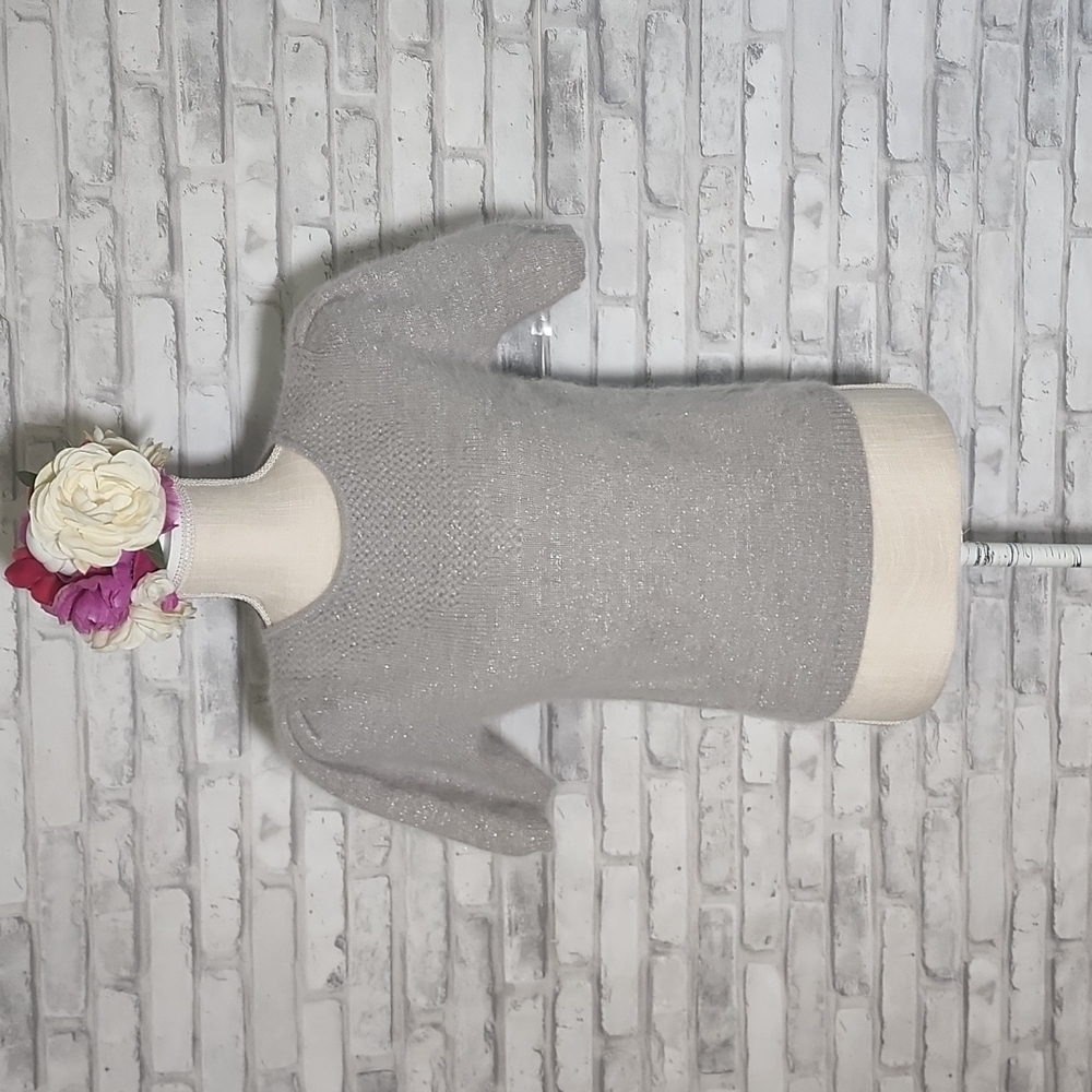Vintage Renee Tener Jeanne Pierre Grey Wool Sweater Top